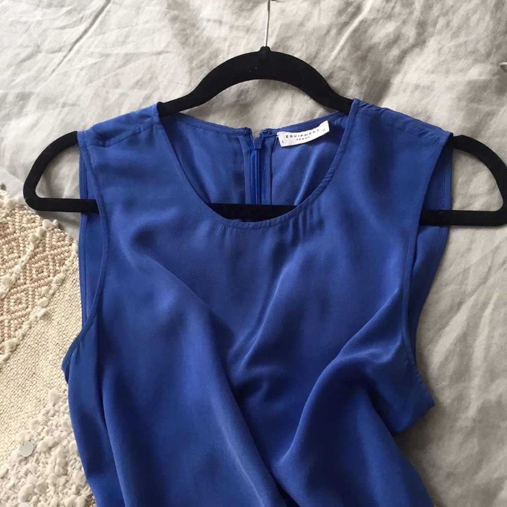 Equipment silk sleeveless dress